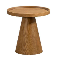 Bijzettafel Donna   naturel   40xØ40 cm   Leen Bakker