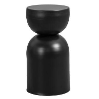 Bijzettafel Noir   zwart   48xØ25 cm   Leen Bakker