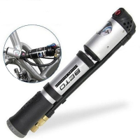 Bike Bicycle Double Cylinder 300psi Pump With Gauge Clip