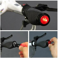 Bike Bicycle Mountain Plug Lamps Handlebar Grip Waring Light