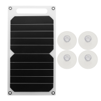 Bikight 10w 5v Portable Solar Power Panel Charger W/sucker For Samsung Iphone Tablet Pad