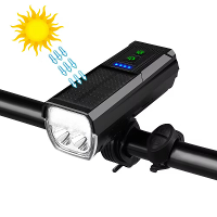 Bikight 4 in 1 Solar Fiets Koplamp 1000Lm Helderheid 4000mAh Batterij Power Bank 8 Licht Modi Waterdichte Fietslamp met