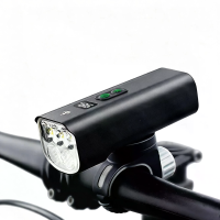 BIKIGHT anti schijnbaar fietslicht 2000LM USB C oplaadbaar 4000mAh waterdicht 200M bereik digitale weergave voor MTB, sc