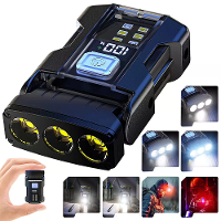 Bikight COB + SMD LED Superheldere Zaklamp USB opladung Draagbare Campinglantaarn Vermogensweergave Mini Noodlantaarn vo
