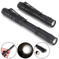 BIKIGHT Draagbare Led Zaklamp Pen Ultralicht Reparatie Controleren Mini Zaklamp Met Clip Aangedreven door AAA Batterij V