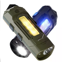 BIKIGHT K220 Mini Sleutelhanger Zaklamp met UV Violette Licht Zoem Horn USB C Opladen Waterdichte Ontwerp Magnetische Aa