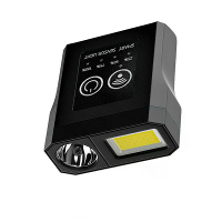 Bikight LED+COB Slimme Sensor Draagbare Mini Hoofdlamp USB Opladen Inductie Vissen Hardloop Hoed Clip Verlichting Buiten