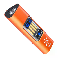 Bikight multifunctionele superheldere zaklamp LED+COB 1800mAh Type C oplaadbaar Rode LEP magnetische basis zijkant licht