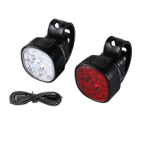BIKIGHT Q9 Fietsverlichtingsset Fietsheadlight 1500mAh Batterij 8 Verlichtingsmodi Type C Oplaadbaar IP65 Waterdicht Fie