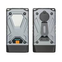 Bikight SD12 Dual Light LED Sleutelhanger Zaklamp met COB Zijlicht Multifunctionele Clip Hoofdlamp Magnetische Onderhoud