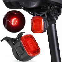 BIKIGHT Slimme Detectie Rem Fiets Achterlicht 6 Verlichtingsmodi Waterdicht Type C Opladen Fiets Achterlicht voor MTB Na