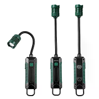 W07A 360° Draaiende Slangen Magneet COB Werklicht 2000mAh Type C Oplaadbaar IPX4 Telescopische Zoom voor Auto Reparatie