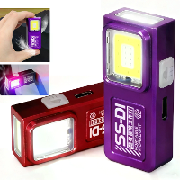 BIKIGHT WS SSD1 LED COB Mini Zaklamp USB Oplaadbare Mini Fakkel Draagbaar EDC Werklicht Met Magnetische Buiten Noodwande