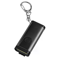 Bikight X619 COB Sleutelhanger Zaklamp USB C Oplaadbaar Mini Draagbare EDC Licht 9 LED Kleine Noodwerklicht met Alarmeri