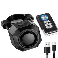 XANES 110dB Fietsslot Antidiefstal Alarm Draadloze Controle 70m Bereik 180 Dagen Standby USB Oplaadbaar Waterdicht Vibra