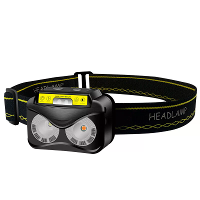 Bikight XPG COB Wit Geel Licht LED Hoofdlamp Lichaams bewegingssensor 6 modus Rood Blauw Flits Koplamp Oplaadbare Campin