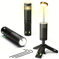 Bikight YL 301 Hoogteverstelbare Telecopische Campinglamp 10000mAh USB Oplaadbare Draagbare LED Werklicht Magnetische St