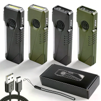 Yunmai K01/K02 Multi Function Flashlight 650mAh 5W 100 200M Bereik UV Licht RGB Zijkant Licht Magnetische Behuizing Batt
