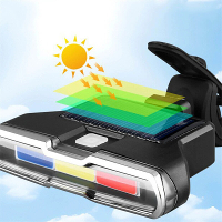 Bikight Zonnefiets Achterlicht 300mAh Batterij 7 Lichtstanden Type C Opladen IPX7 Waterdicht Fiets Achterlicht voor MTB