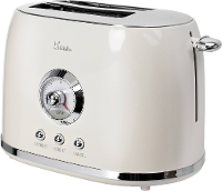 BiKitchen nostalgia 200 Broodrooster Toastfunctie Crèmewit (glanzend)
