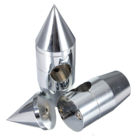 Billet Chrome Hollow Point Spike Handlebar Riser For Honda Shadow