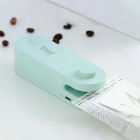 Bincoo Mini Food Sealer with Magnetic Base Hidden Blade 1200mAh Rechargeable Battery for Coffee Beans Coffee Drip Filter