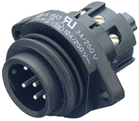 Binder 09 4219 00 07 Ronde connector Stekker, inbouw Totaal aantal polen: 6 + PE Serie (ronde connectoren): 693 1 stuk(s)