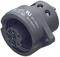 Binder 09 4220 00 07 Ronde connector Flensbus Totaal aantal polen: 6 + PE Serie (ronde connectoren): 693 1 stuk(s)