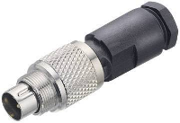 Binder 99 0409 00 04 Ronde connector Stekker, recht Totaal aantal polen: 4 Serie (ronde connectoren): 712 1 stuk(s)