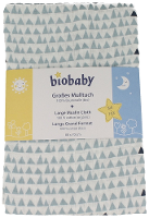 Biobaby Hydrofiele Luier Blauw/Wit 80x70cm