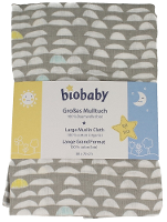 Biobaby Hydrofiele Luier Grijs/Wit 80x70cm