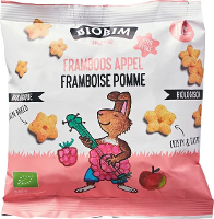 Biobim Biologische Mais Puffs Framboos Appel 10+M