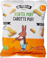 Biobim Biologische Mais Puffs Wortel 6+M