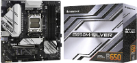BioStar B650M Silver (AM5) Moederbord Socket AMD AM5 Vormfactor Micro ATX Moederbord chipset AMD® B650