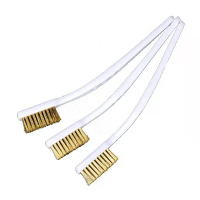 BIQU 3 stuks Nozzle Cleaning Brushes Koperen draad Roestverwijderaar Industriële Draadborstelset voor 3D printer Verwarm