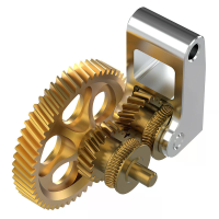 BIQU Panda Claw Spur Gear RNC Nano Gecoat Hardened Steel Drop in Upgrade Hoge Precisie voor BambuLab P1/X1 3D printer