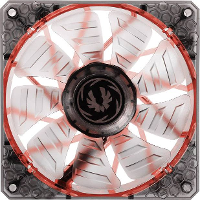 Bitfenix Spectre Pro LED PC ventilator Zwart/rood (b x h x d) 120 x 120 x 25 mm