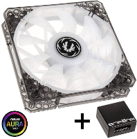Bitfenix Spectre Pro RGB PC ventilator Zwart (transparant), Wit (transparant) (b x h x d) 200 x 200 x 25 mm