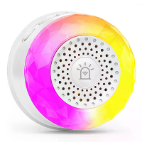 BJQ001 Tuya WiFi Diamant Geluid en Licht Alarm met 4 Lichtmodi Smart Life APP Spraakbediening Draadloze CO VOC PIR Beweg