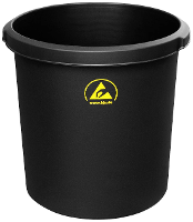 BJZ A 34062 A 34062 Prullenbak ESD 18 l (Ø x h) 310 mm x 320 mm Kunststof Zwart 1 stuk(s)