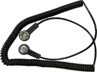BJZ C 191 086 ESD aardingskabel 2.40 M Drukknop 10.3 Mm, Drukknop 4 mm