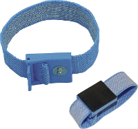 BJZ C 198 1261 ESD armband Lichtblauw Drukknop 4 mm