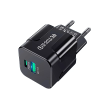 BK317 PD25W 2 poorts USB PD oplader USB A+USB C PD QC3.0 Snellader Wandadapter EU stekker voor iPhone 15 14 13 Pro voor