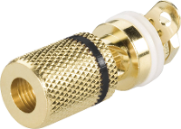 BKL Electronic 0103034 Laboratoriumbus Bus, inbouw verticaal Stift Ø: 4 mm Zwart 1 stuk(s)