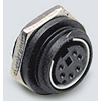 BKL Electronic 0204035 Miniatuur DIN connector Bus, inbouw verticaal Aantal polen: 4 Zwart 1 stuk(s)