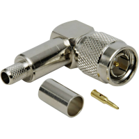 BKL Electronic 0405013/D TNC connector Stekker, haaks 50 Ω 1 stuk(s)