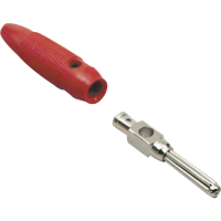 BKL Electronic 072180 Pluimstekker Stekker, recht Stift Ø: 4 mm Rood 1 stuk(s)