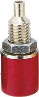 BKL Electronic 072306 Laboratoriumbus Bus, inbouw verticaal Stift Ø: 4 mm Rood 1 stuk(s) Piece