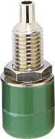 BKL Electronic 072309 Laboratoriumbus Bus, inbouw verticaal Stift Ø: 4 mm Groen 1 stuk(s)