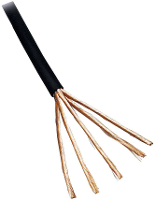 BKL Electronic 1106007/5 Audiokabel 4 x 0.1 Mm² Zwart 5 m
